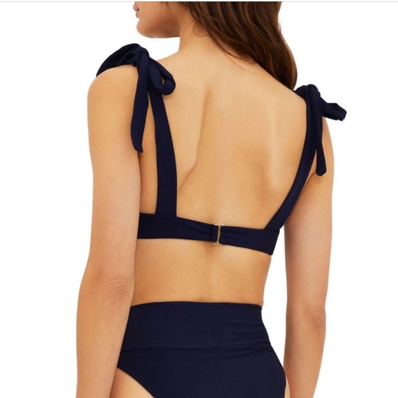 Beach Riot Blair Bikini Set, Top size Large, bottom size X-Large, Navy, $206 - Picture 5 of 11